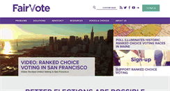 Desktop Screenshot of fairvote.org