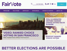 Tablet Screenshot of fairvote.org